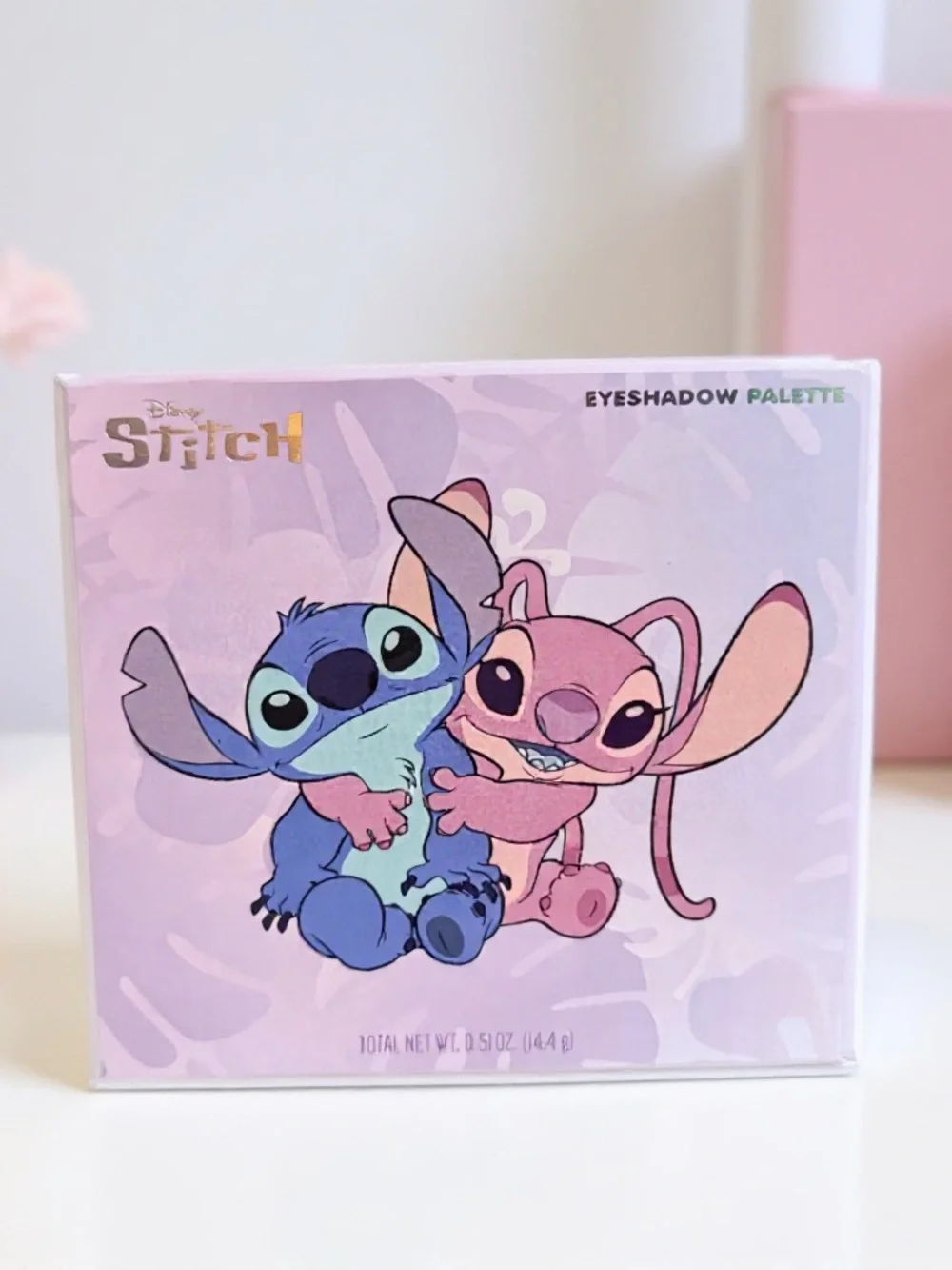 Disney Stitch & Angel Eyeshadow Palette 12 Colors Mirror